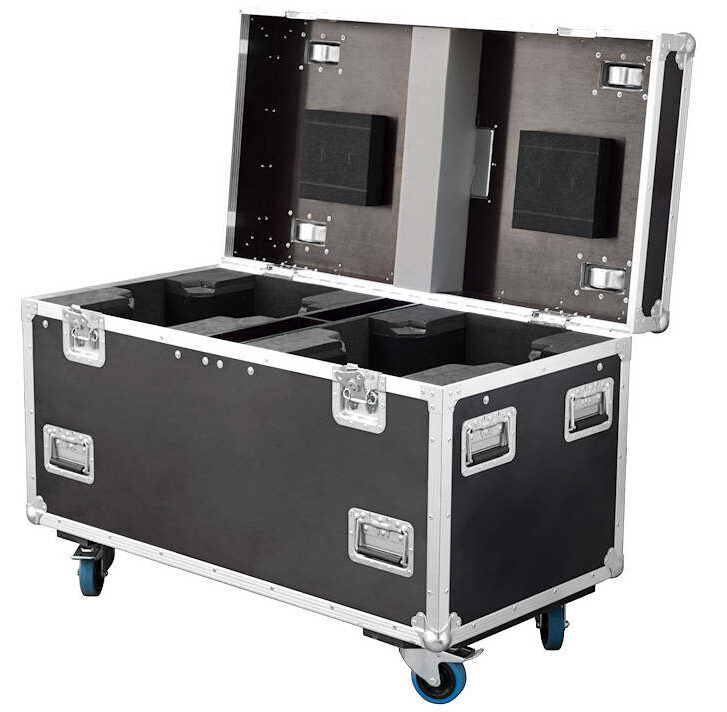 Novapor flight cases with foam inserts for transporting sensitive equipment,