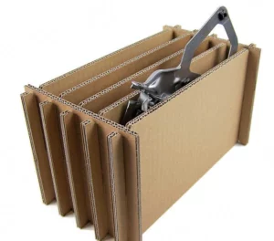 Novapor compartments made of corrugated cardboard, order and protection within the packaging, recyclable