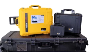 Verschiedene Peli™ Schutzkoffer mit Novapor Schaumstoffeinlagen, Peli™ Air Case, Peli™ Storm Case, Peli™ Protector Lang