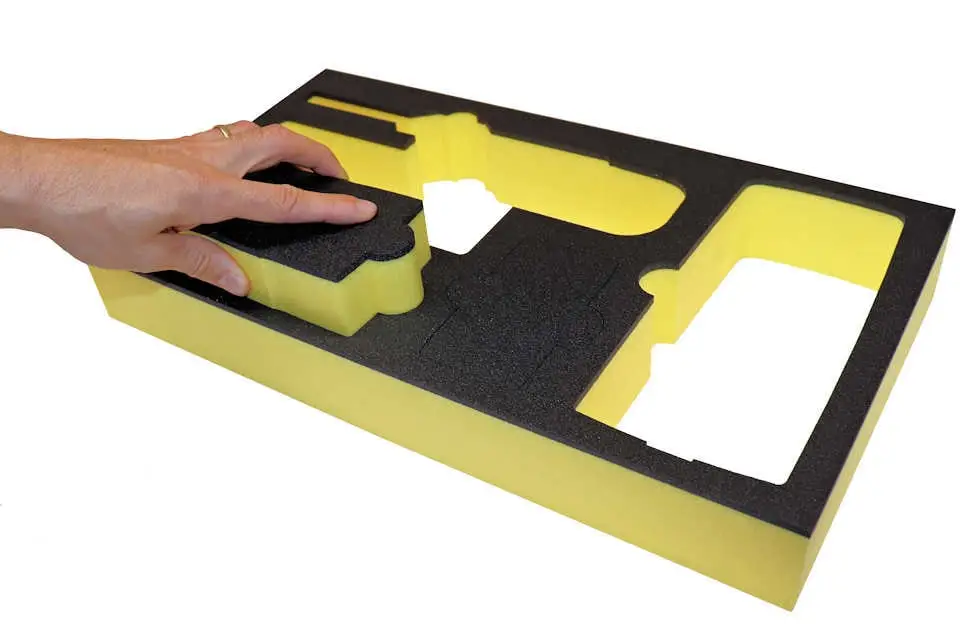 Novapor foam packaging tool case with foam insert transport case made to measure individually